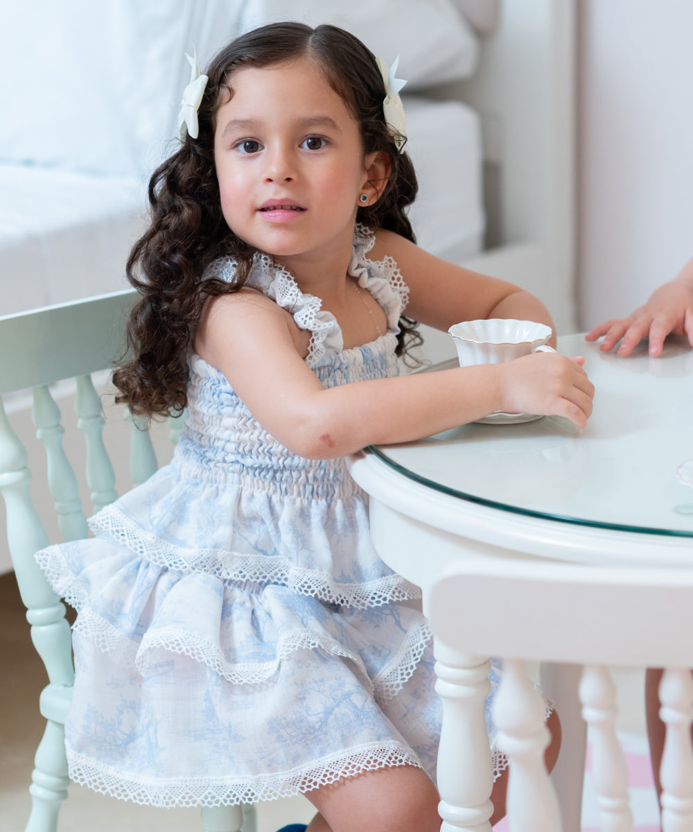 Leticia toile Azul