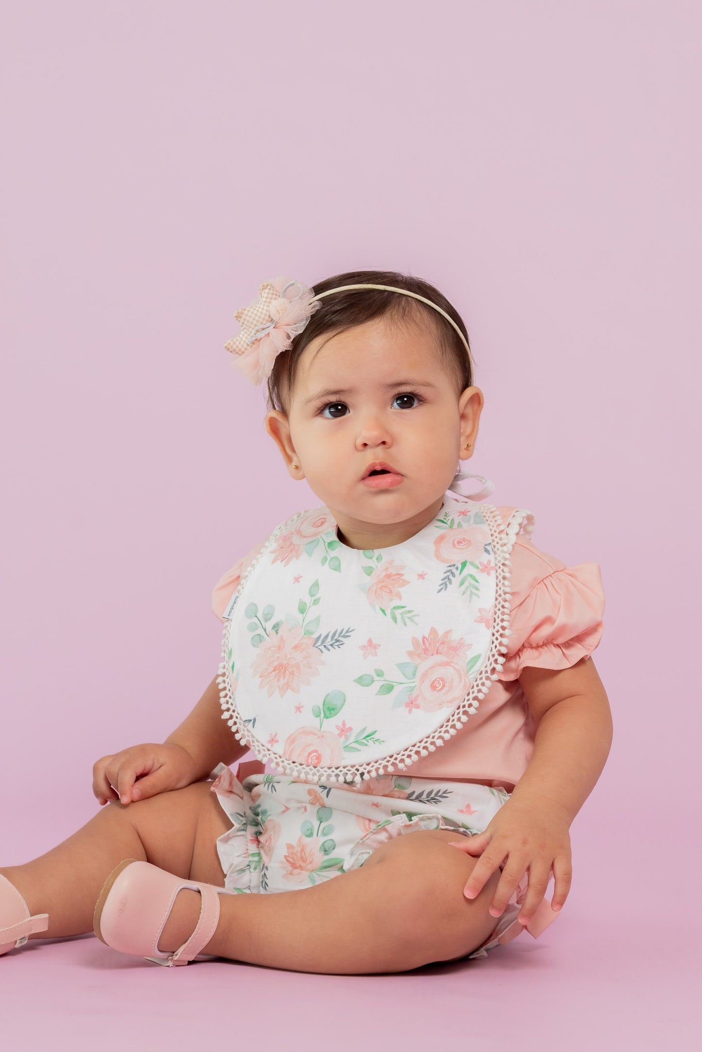 Set Bandana y Chupetero Flora