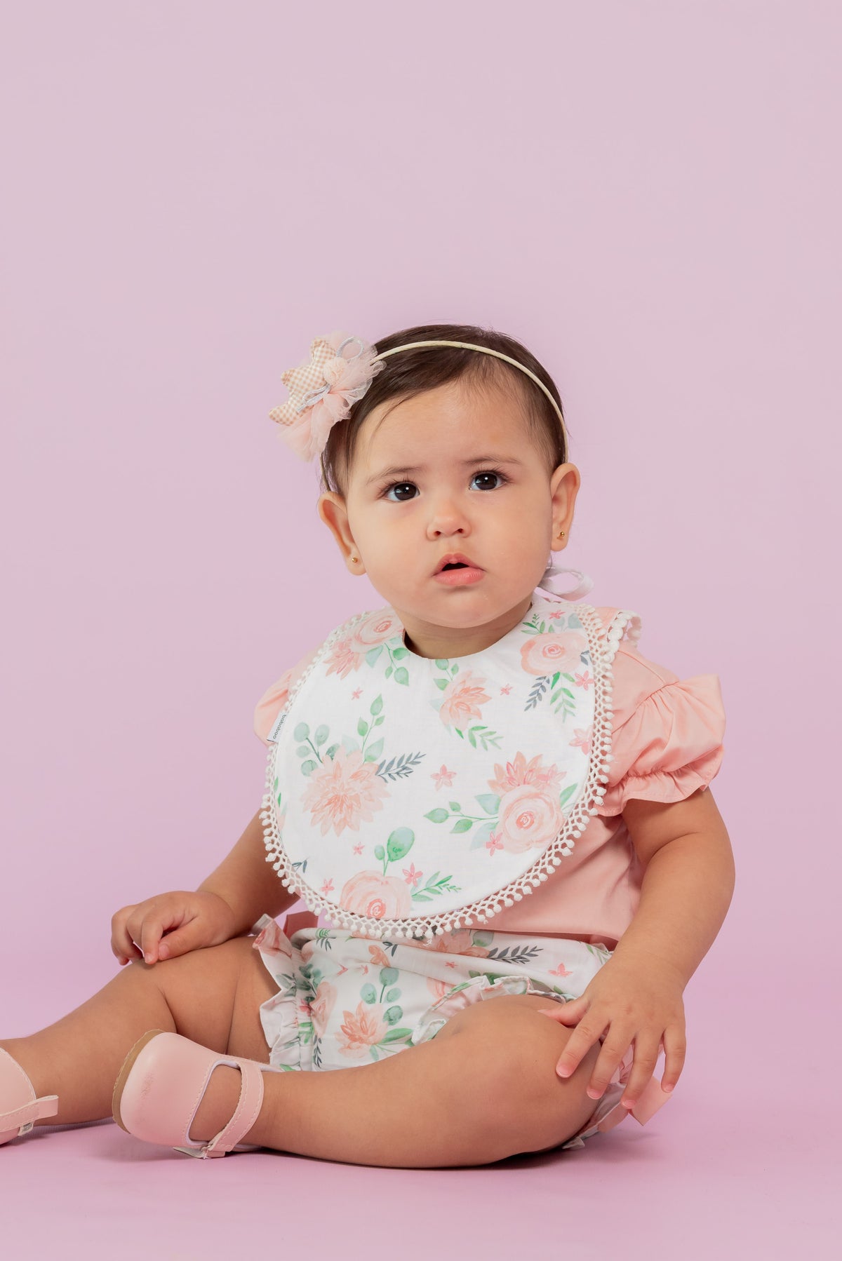 Set Bandana y Chupetero Flora